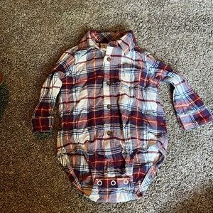 Carters Plaid Flannel 6 months